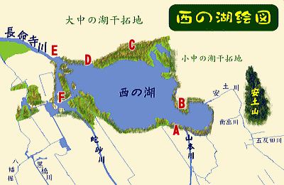西の湖絵図